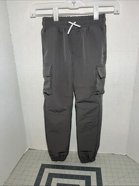 Sovereign Code Dark Gray Cargo Jogger Pants for Kids